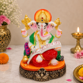 Marble Ganesh Ji Idol – 8.5 Inch