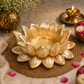 Golden Lotus Aasan-Urli bowl for idols.